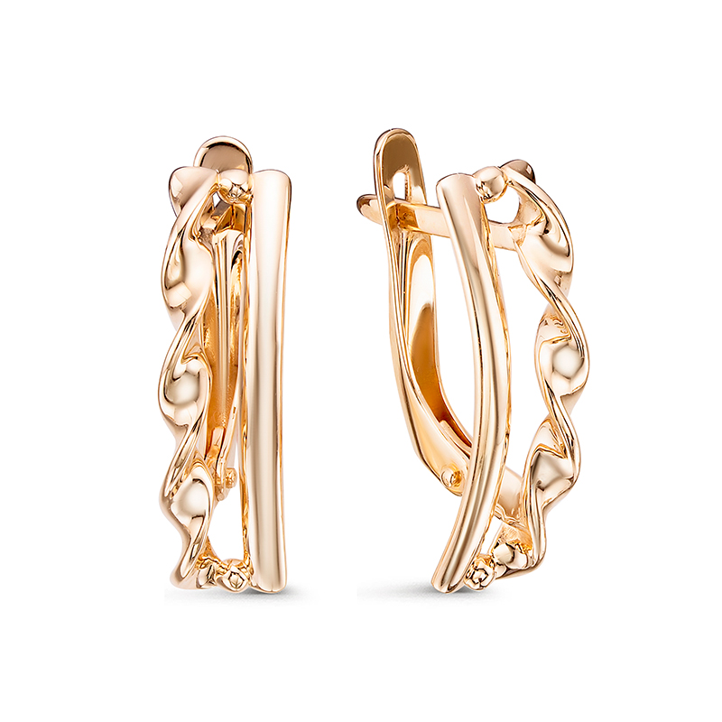 Ювелирное изделие - Серьги из красного золота в магазине Best-Gold 124958