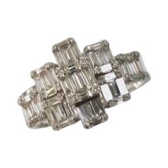 Ювелирное изделие - Кольцо из белого золота с бриллиантами в магазине Best-Gold 033695