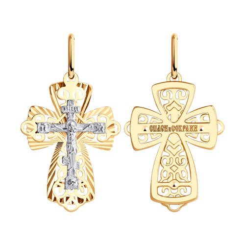 Ювелирное изделие - Крест из красного золота в магазине Best-Gold 152327