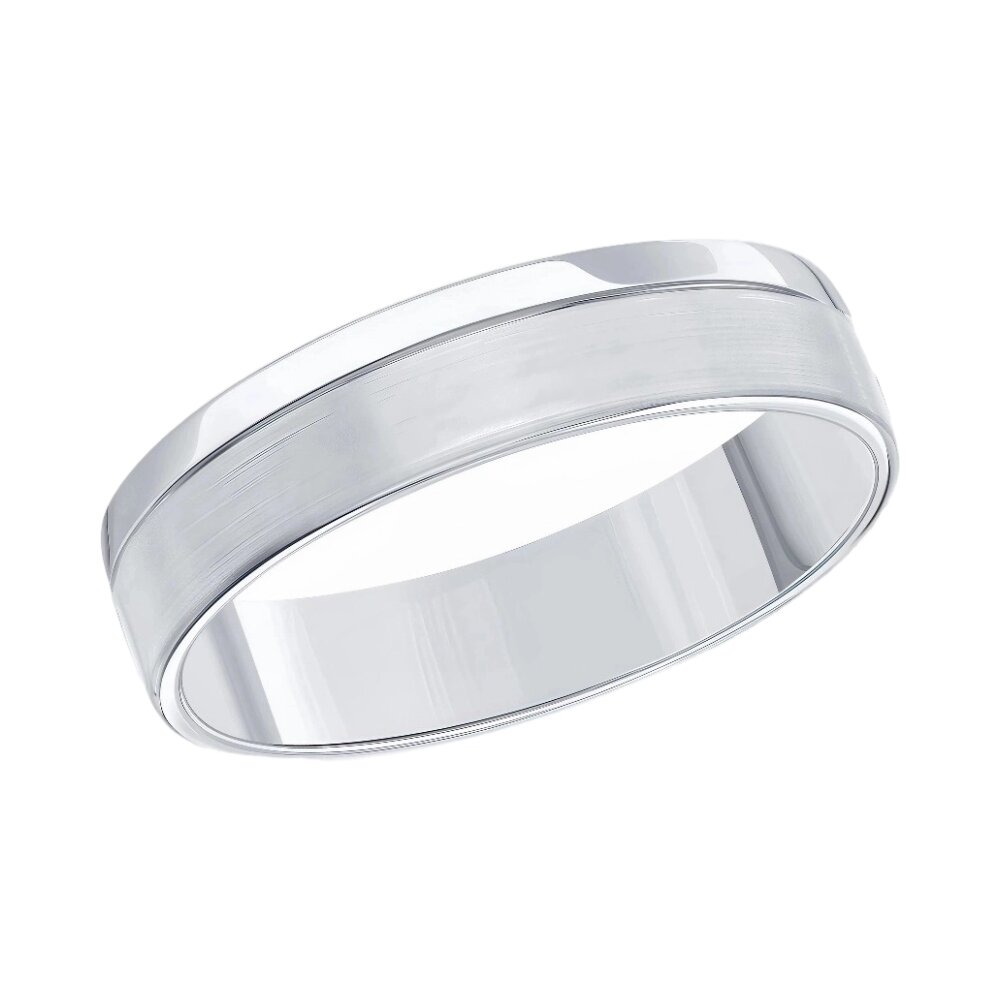 Ювелирное изделие - Обручальное кольцо из белого золота в магазине Best-Gold 151443