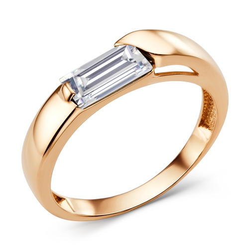 Ювелирное изделие - Кольцо из красного золота с фианитами в магазине Best-Gold 068666