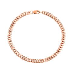 Ювелирное изделие - Браслет из красного золота, плетение Итальянка в магазине Best-Gold 109364