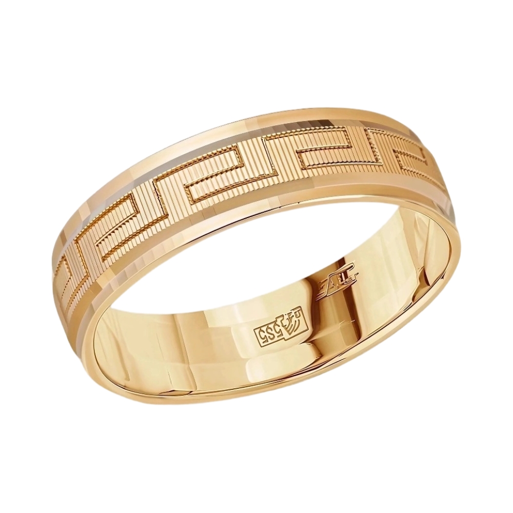 Ювелирное изделие - Обручальное кольцо из красного золота в магазине Best-Gold 072141