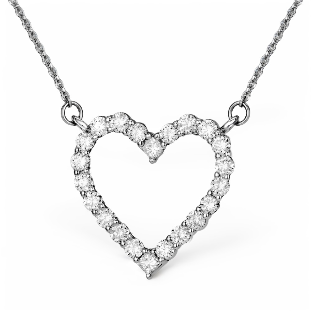 Ювелирное изделие - Колье из белого золота с бриллиантами в магазине Best-Gold 156024