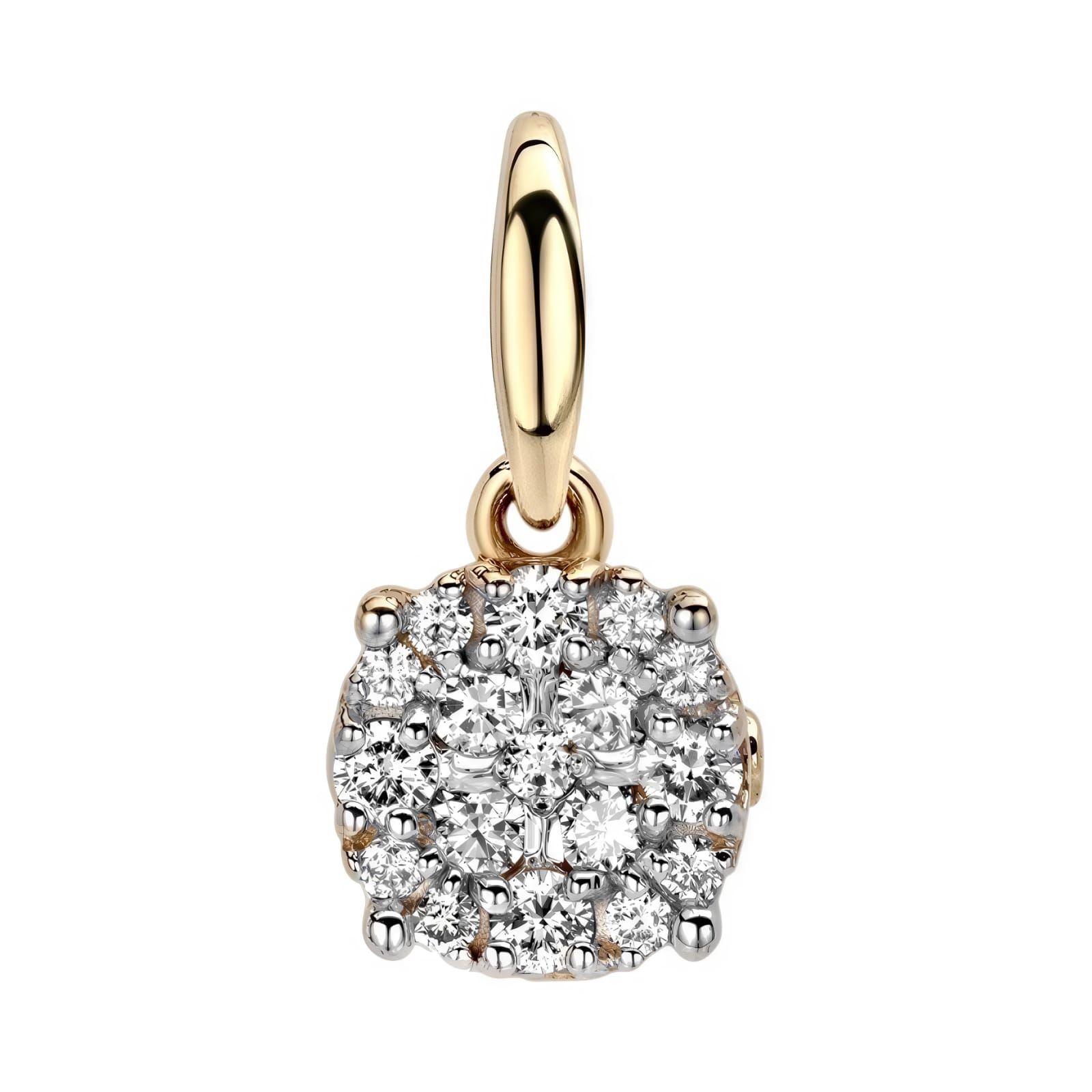 Ювелирное изделие - Подвеска из жёлтого золота с бриллиантами в магазине Best-Gold 027752