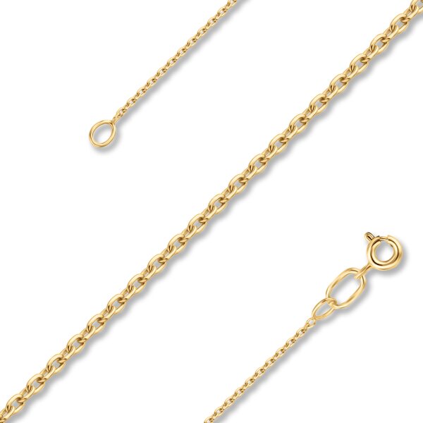 Цепь из желтого золота Якорное плетение