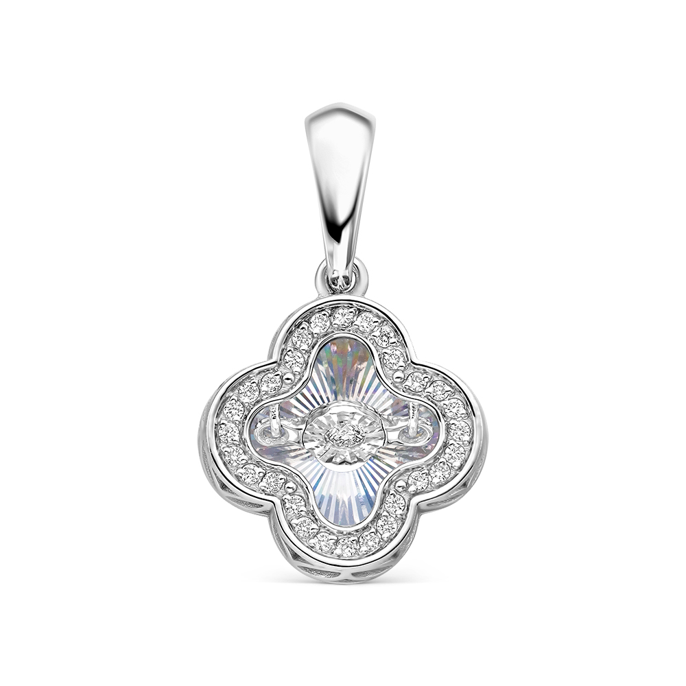 Ювелирное изделие - Подвеска из белого золота с бриллиантами в магазине Best-Gold 157229