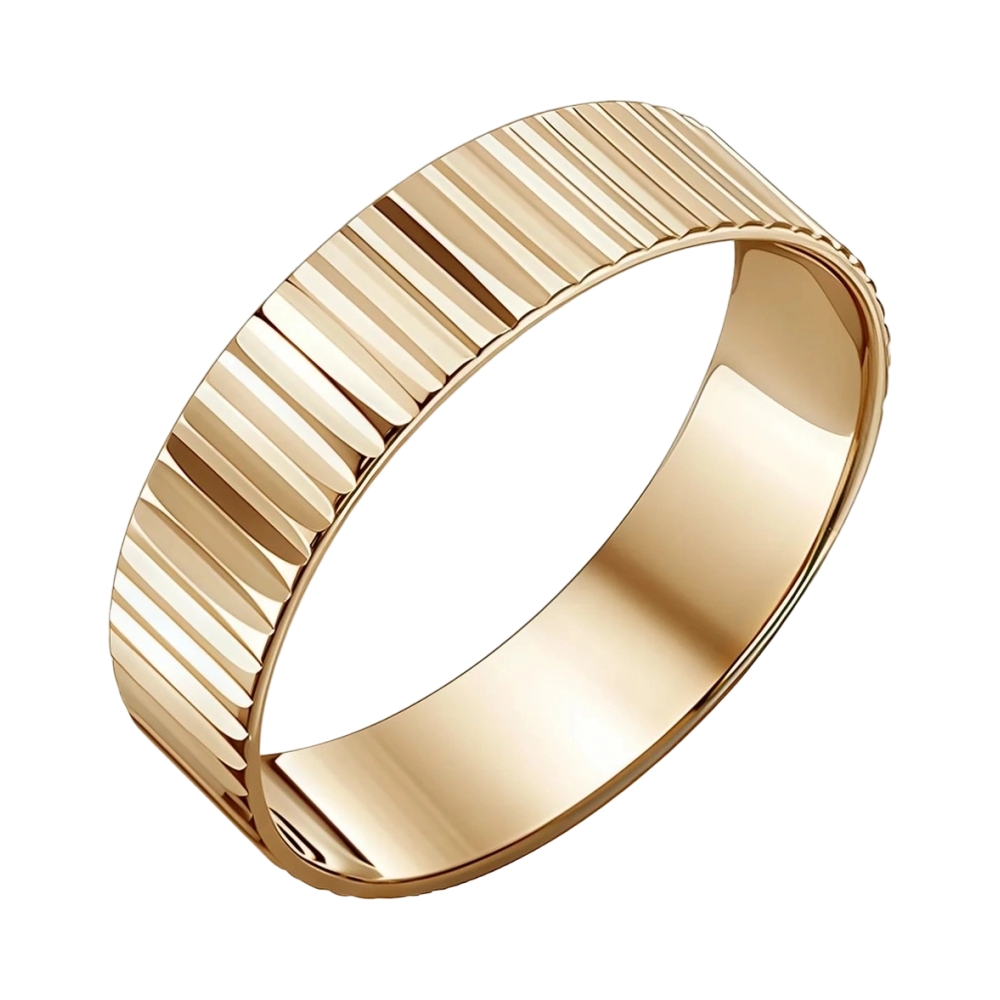 Ювелирное изделие - Обручальное кольцо из красного золота в магазине Best-Gold 035352