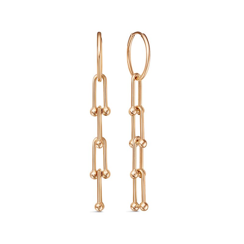 Ювелирное изделие - Серьги из красного золота в магазине Best-Gold 033135