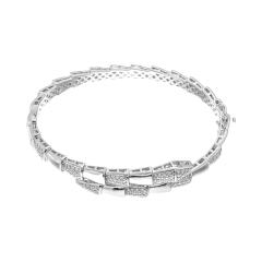 Браслет из серебра с цирконами