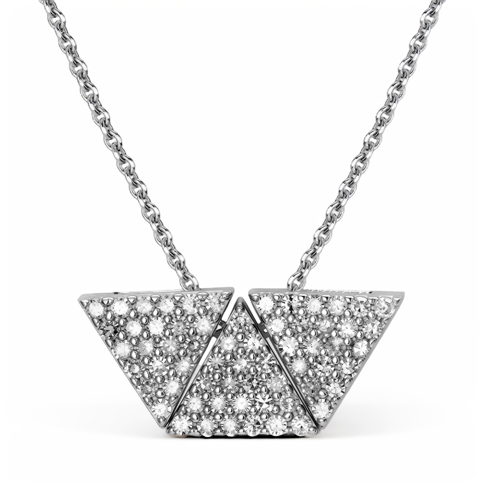 Ювелирное изделие - Колье из белого золота с бриллиантами в магазине Best-Gold 157025