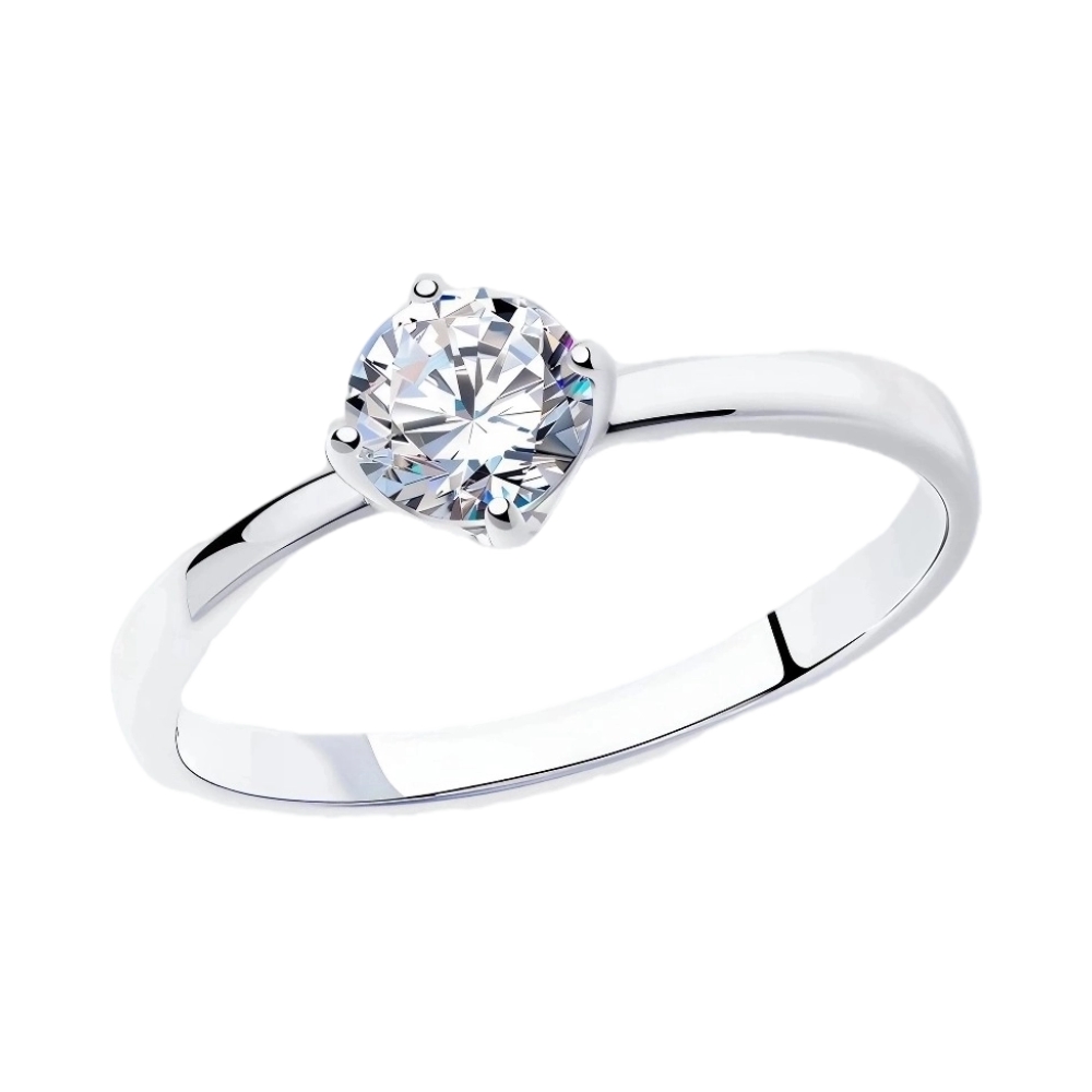 Ювелирное изделие - Кольцо из серебра с  фианитами в магазине Best-Gold 089174