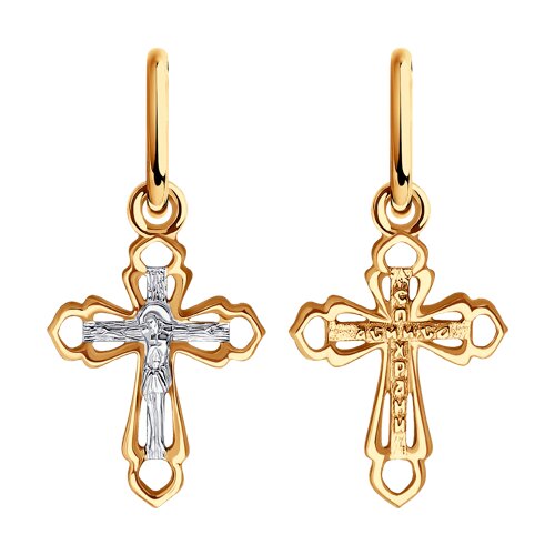 Ювелирное изделие - Крест из красного золота в магазине Best-Gold 155338