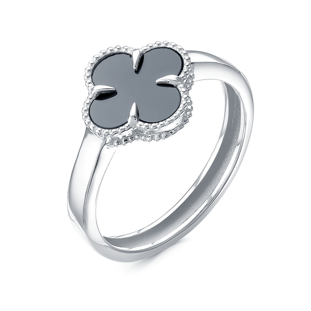 Ювелирное изделие - Кольцо из серебра с ониксом в магазине Best-Gold 157924