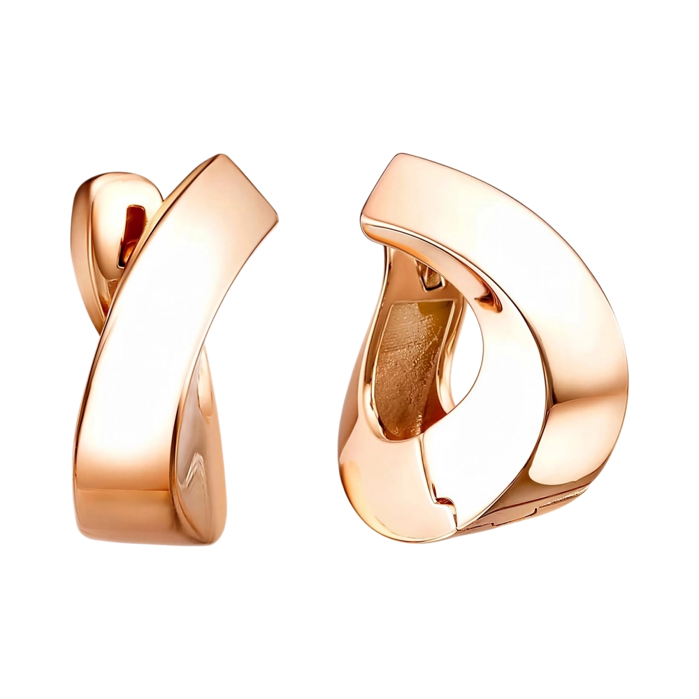 Серьги из красного золота