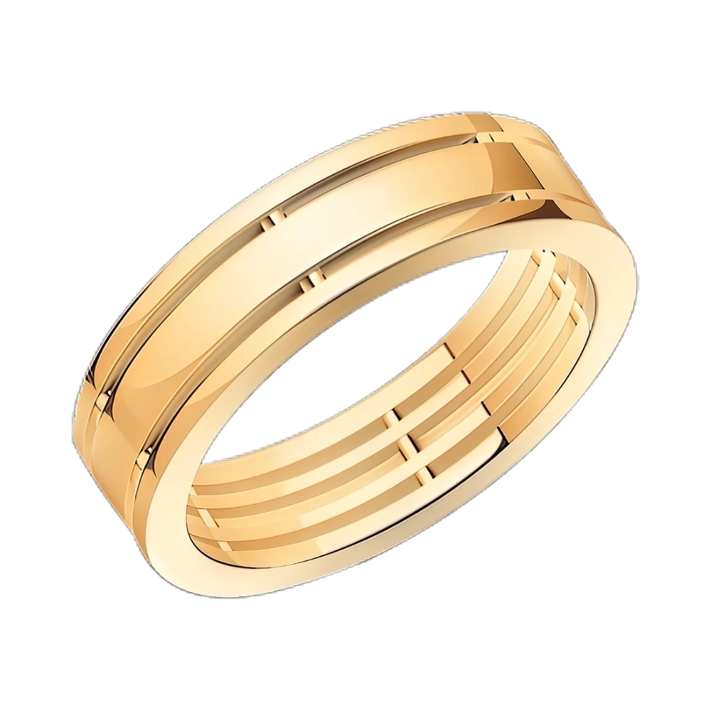 Ювелирное изделие - Обручальное кольцо из красного золота в магазине Best-Gold 058329