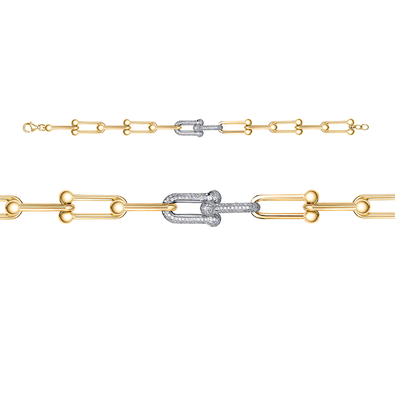 Ювелирное изделие - Браслет из желтого золота с бриллиантами в магазине Best-Gold 105366