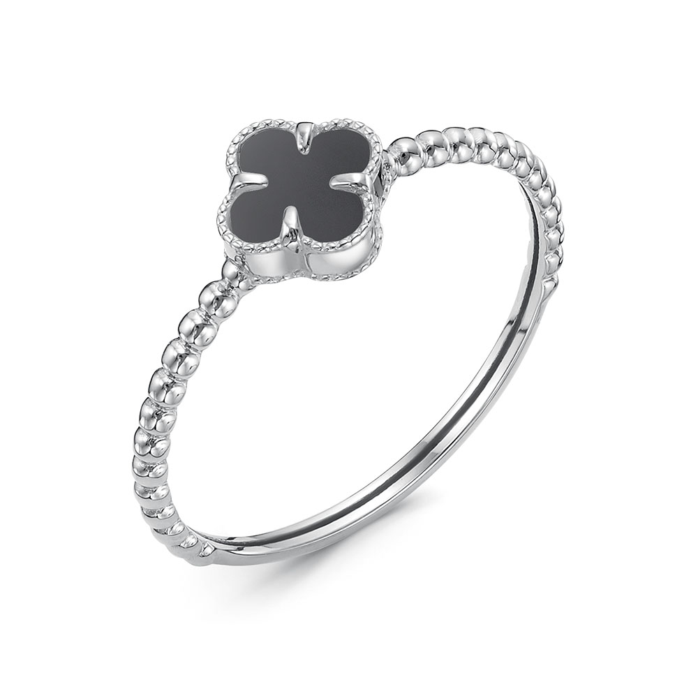 Кольцо из серебра с ониксом