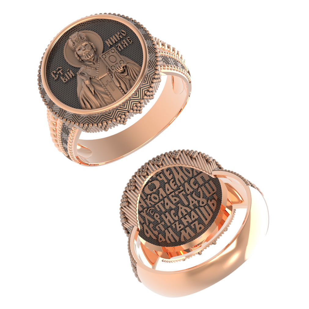 Ювелирное изделие - Печатка мужская из красного золота в магазине Best-Gold 158256