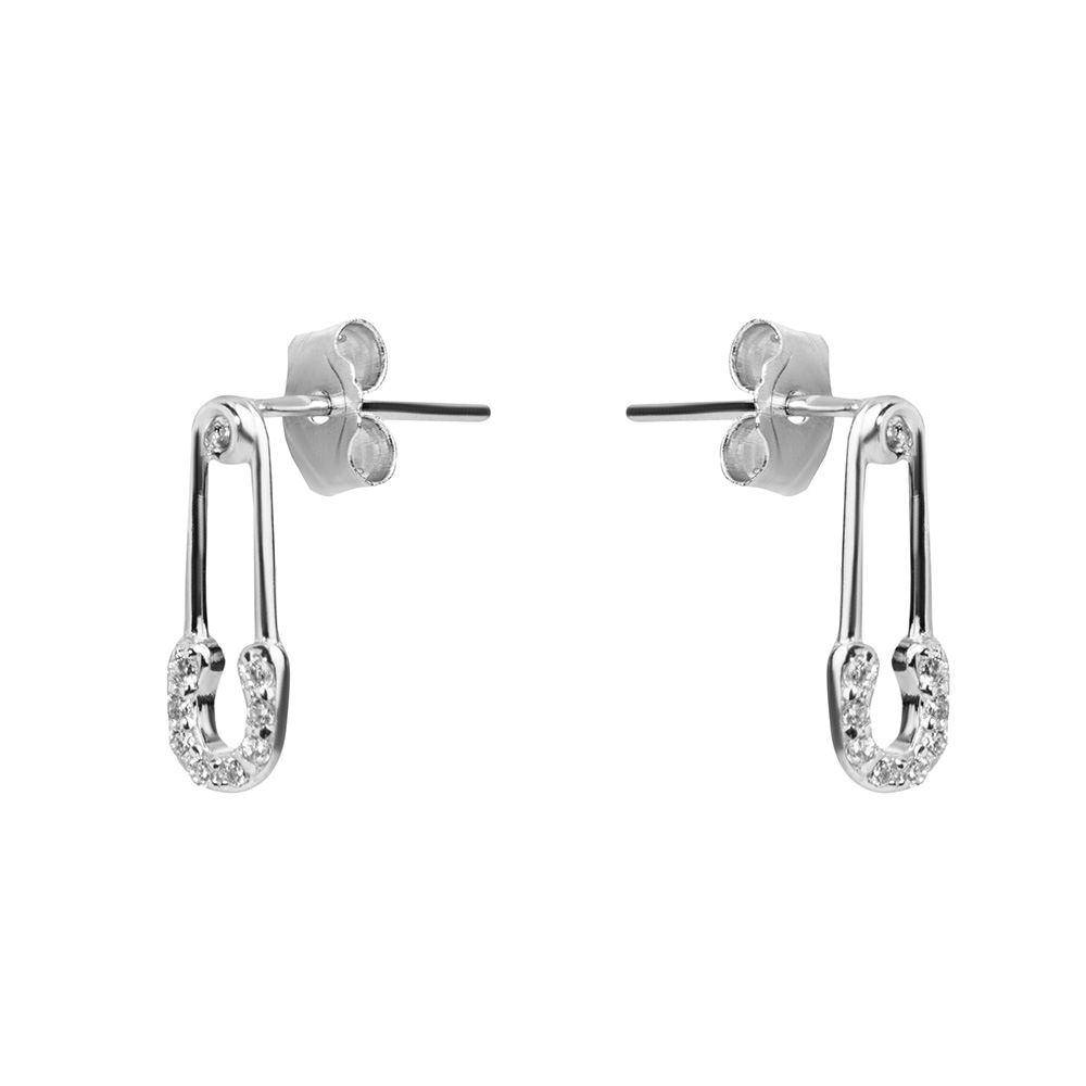 Ювелирное изделие - Серьги из серебра с цирконием в магазине Best-Gold 120961