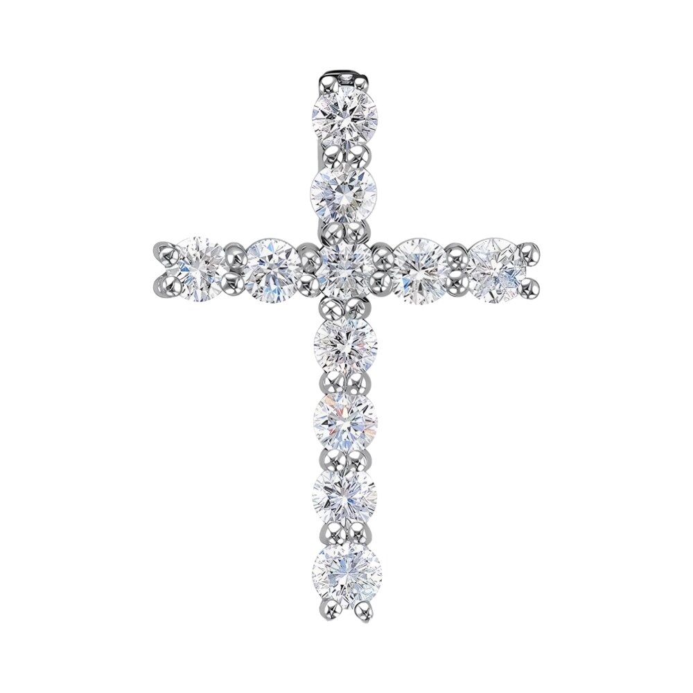 Ювелирное изделие - Подвеска из белого золота с бриллиантами в магазине Best-Gold 155437