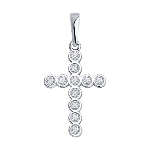 Подвеска из белого золота с бриллиантами