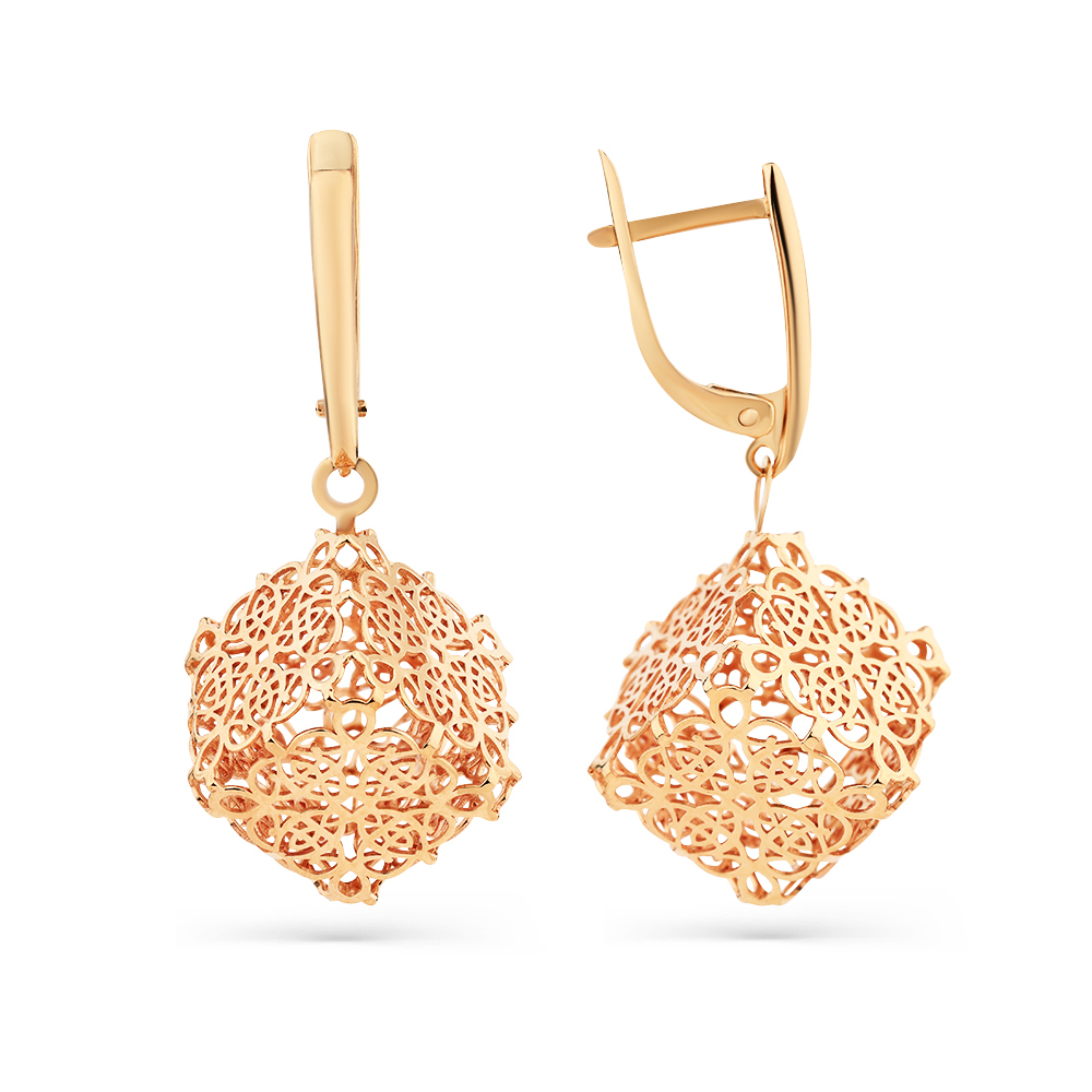 Ювелирное изделие - Серьги из красного золота в магазине Best-Gold 149475