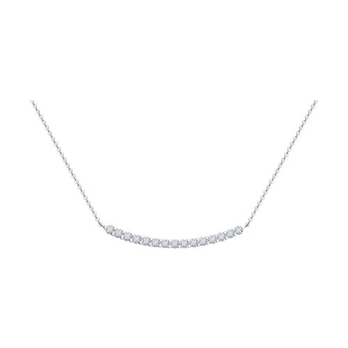 Колье из белого золота с бриллиантами