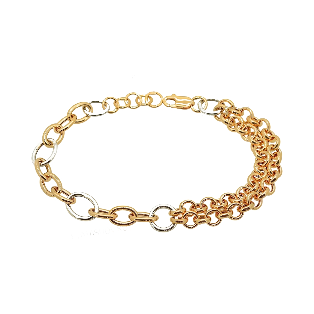 Ювелирное изделие - Браслет из комбинированного золота в магазине Best-Gold 123255