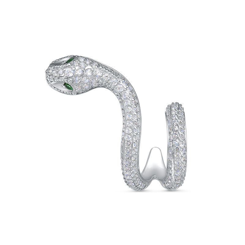 Ювелирное изделие - Серьга из серебра с фианитами в магазине Best-Gold 146926