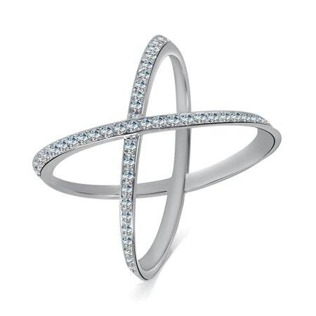 Ювелирное изделие - Кольцо из серебра с фианитами в магазине Best-Gold 128236