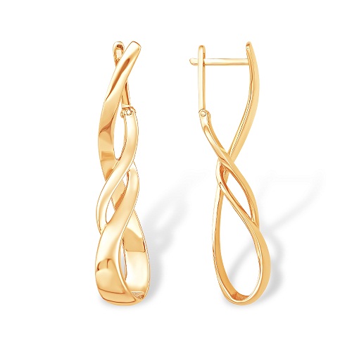 Серьги из красного золота