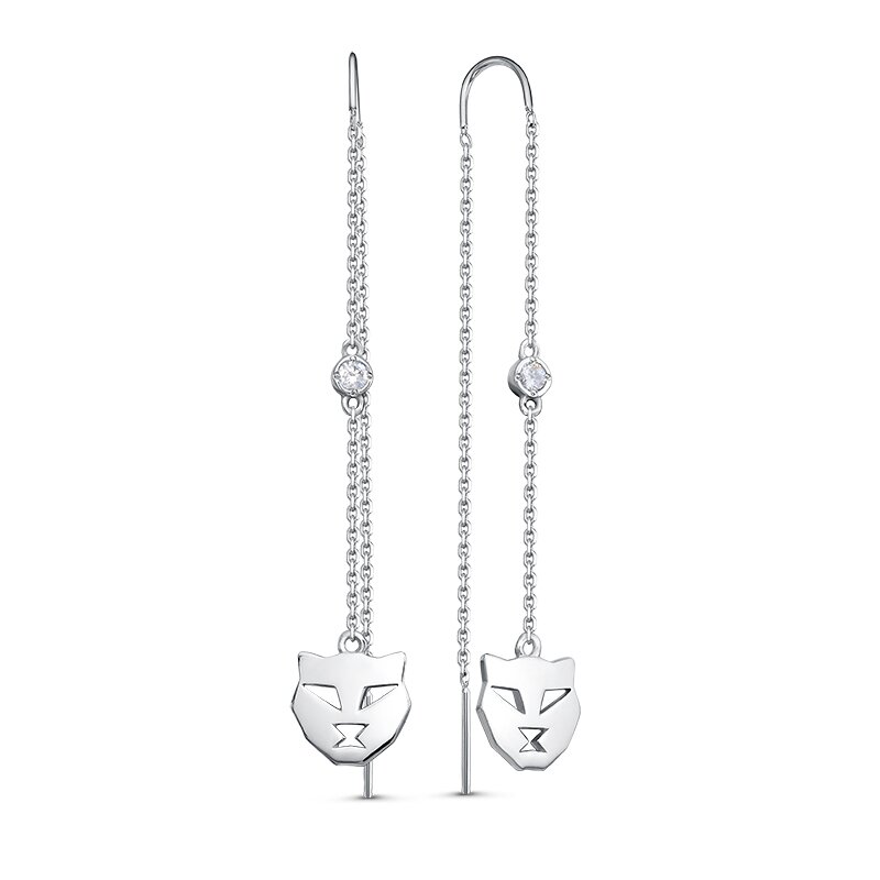 Ювелирное изделие - Серьги из серебра с фианитами в магазине Best-Gold 133323