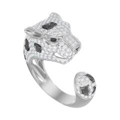 Кольцо из серебра с фианитами